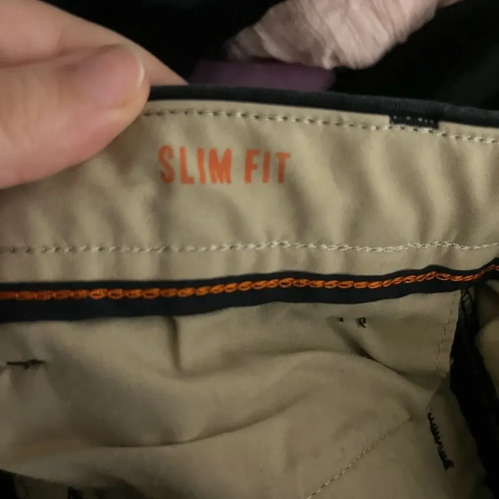 Dockers Ultimate Chino Slim Fit Smart Flex Black Pants Size 28w/30L